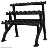 Nautilus Beauty Bell Rack, 3 Tier (12 Pair)
